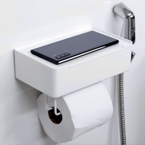 Suporte Papel Higiênico com Porta Objetos 3M Branco