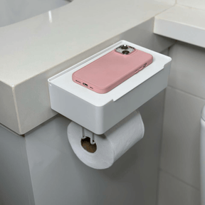 Suporte Papel Higiênico com Porta Objetos 3M Branco