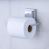 Suporte Para Papel Higiênico Com Ventosa 12,5cm Cromado